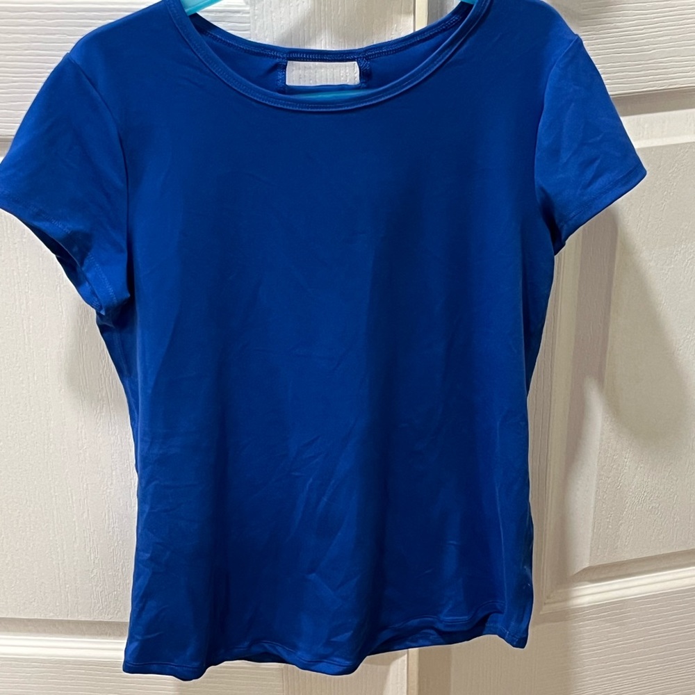 All in motion- Blue top